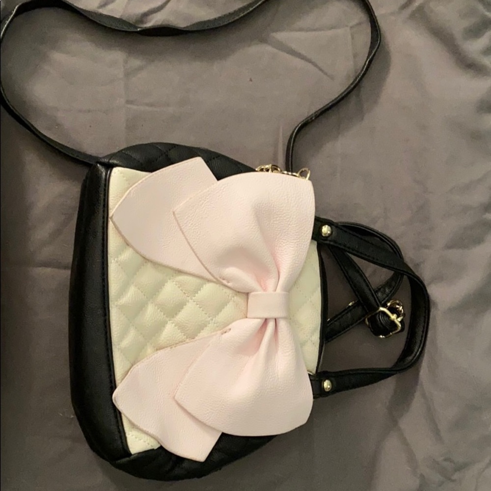 Betsy Johnson Small Big Bow Purse